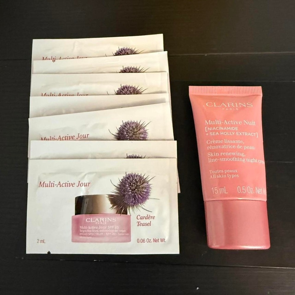 Clarins Multi Active Jour‎ Cardère Tissé and multi actice niacinamide new